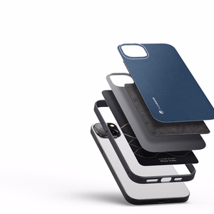 Dux Ducis Fino viedtālruņa apvalks iPhone 14 Plus zils neilona