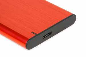 iBox HD-05 HDD/SSD korpuss sarkans 2,5"