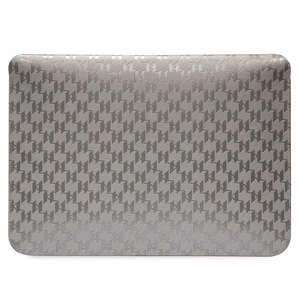 Karl Lagerfeld Saffiano Monogramma Choupette apvalks 14" klēpjdatoram - sudraba
