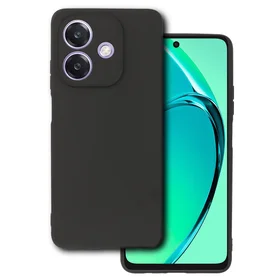 Matēts aizmugurējais viedtālruņa apvalks OPPO A40 4G melns