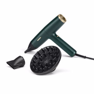 BaByliss Air Power Pro D6555DE – 1700 W joniskais matu fēns, zaļš / zelta