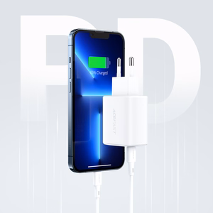 Acefast sienas lādētājs USB Type C / USB 20W, PPS, PD, QC 3.0, AFC, FCP balts (A25 balts)
