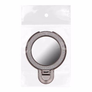 Tālruņa statīvs CIRCLE MIRROR – lipīgs – melns