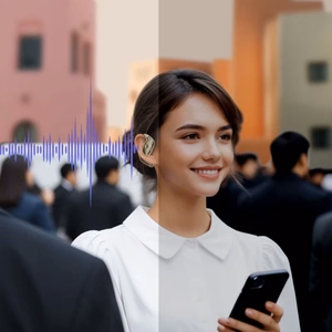 Bluetooth brīvroku ierīce Dudao U17Max balta (Bluetooth 5.3)