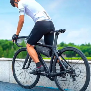 Rockbros B67 ūdensizturīga velosipēda rāmja soma - melns