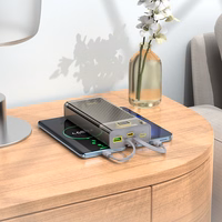 Ārējā baterija Power Bank Hoco J104A Discovery Edition 22.5W 20000mAh pelēka