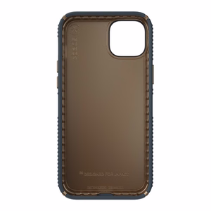 Speck Presidio2 Grip vāciņš ierīcei iPhone 15 Plus / 14 Plus, ar neslīdošu satvērienu, “Charcoal / Cool Bronze / Slate” krāsu kombinācija