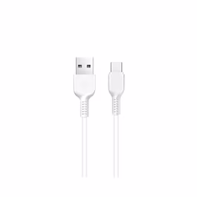 Kabelis USB A uz USB C Hoco 2,4A 1 m X20 balts