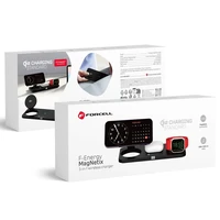 FORCELL F-ENERGY MagNetix 3w1 Qi2 20,5W bezvadu lādētājs saderīgs ar MagSafe melns