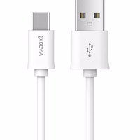 Devia Kabelis Smart EC082 USB - USB-C 1,0 m 2,1A balts