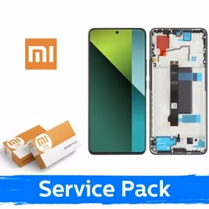 LCD displejs saderīgs ar Xiaomi Poco F6 5G ar rāmi / melns / (Service Pack)