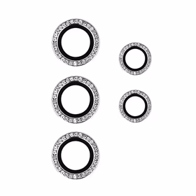 Rūdītais stikls HARD DIAMOND kamerai (LENS) Samsung Galaxy S24 Ultra sudraba (5 gab. lēcas)