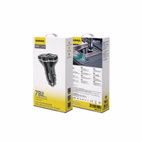 Dudao R78 78W automašīnas lādētājs USB-C PD / 2xUSB-A QC - melns