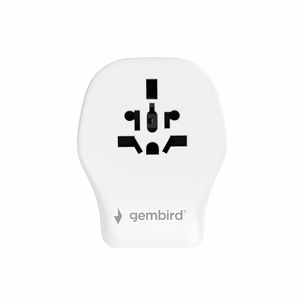 Gembird TPA-1A2C20-02-W universāls ceļojumu barošanas adapteris, 20 W, balts