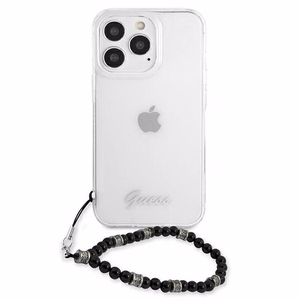 Guess GUHCP13LKPSBK iPhone 13 Pro / 13 6.1" прозрачный жёсткий чехол Black Pearl