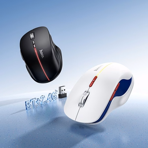 Bezvadu pele Hoco GM40 RGB balts