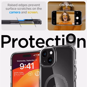Spigen Ultra Hybrid Magnētiskais viedtālruņa apvalks ar MagSafe iPhone 15 Plus - oglekļa krāsas