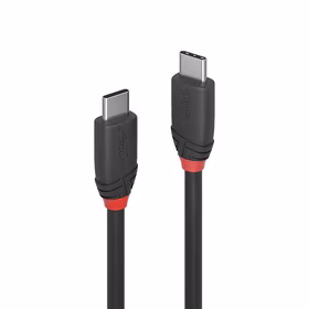 USB3.2 C-C kabelis 1.5m Melns 36907 Lindy