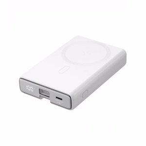 Portatīvais lādētājs Joyroom JR-PBM01 balts 20W 10000mAh (bezvadu uzlāde) + Type-C / Lightning kabelis
