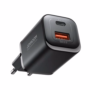 Lādētājs Joyroom JR-TCF08EU melns 30W (1xPD / 1xQC3.0)
