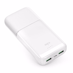 Portatīvais lādētājs Puro DAILY 20 PLUS 20000mAh 2x USB-A / 1x USB-C 22.5W PD AFC - balta