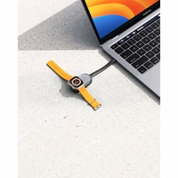 VEGER portatīvais lādētājs 1200 mAh pulkstenim, saderīgs ar Apple Watch Pomme (W0102) melns