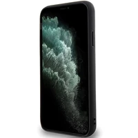 Karl Lagerfeld KLHCN613DMKRLK iPhone 11 / Xr 6.1" melns/melns cietais apvalks 3D Gumijas Multi Logotips