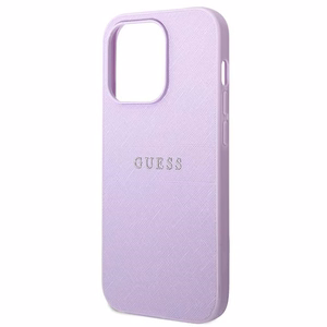Guess Saffiano siksniņas viedtālruņa apvalks iPhone 14 Pro - violets