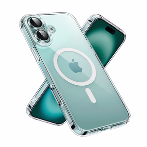 Uzaļš Classy Clear Magnetic Maciņš iPhone 16 Plus - Caurspīdīgs