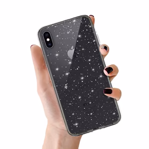Crystal Glitter apvalks Iphone X/XS (5,8") sudraba