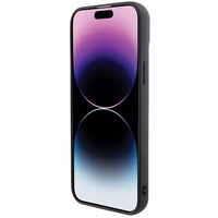 Karl Lagerfeld 3D gumijas daudzveidīgs logotips viedtālruņa apvalks iPhone 15 Plus - melns