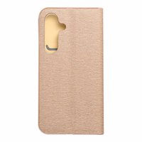 LUNA Book Gold viedtālruņa apvalks SAMSUNG S25 zeltains