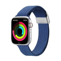 DUX DUCIS MIXTURE PRO elastīgā pītā pulksteņa siksna Apple Watch 38/40/41 mm zila