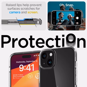 Viedtālruņa apvalks Spigen Liquid Crystal iPhone 15 Plus - caurspīdīgs (m)