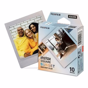 Fujifilm Instax Square Sunset – tūlītējā filma ar saulrieta krāsu pāreju, 10 loksnes