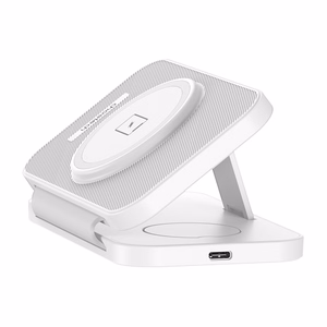 Choetech T616-F 3-in-1 induktīvais lādētājs (balts)
