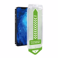 9H rūdītais stikls ar montāžas rāmi iPhone 14 Pro Max Wozinsky Premium stikls - melns