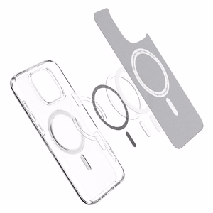 Spigen Ultra Hybrid Mag vāciņš ierīcei iPhone 16 Pro Max 6.9", ar MagSafe, matēti caurspīdīgs