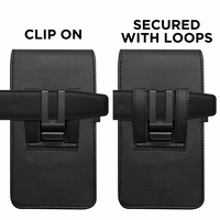 Tech-Protect SM75 viedtālruņa apvalks 5.8–6.8" viedtālruņiem - melns