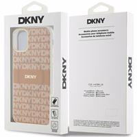 DKNY IML mono un svītras magnētiskais viedtālruņa apvalks iPhone 11 / Xr - rozā