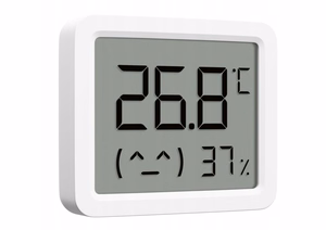 Xiaomi Smart Temperature and Humidity Monitor 3 Mini QBH4312GL – kompakts temperatūras un mitruma monitors, balts