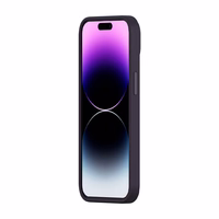 Baseus Liquid Silica Gel viedtālruņa apvalks iPhone 14 Pro (Elderberry) + aizsargstikls + tīrīšanas komplekts