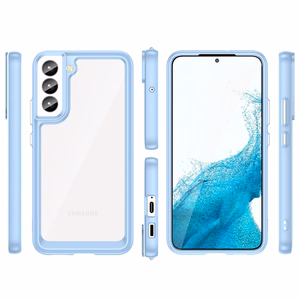Outer Space Case для Samsung Galaxy S23+ чехол с гибкой рамкой синий