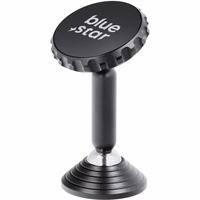 BLUE STAR magnētiskais automobiļa turētājs priekšējā paneļa LONG STICK melns