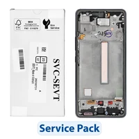 ServicePack LCD ekrāns SAMSUNG A53 5G A536B GH82-28024A melns
