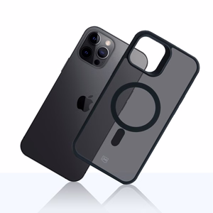 3mk Smoke Magnētiskais viedtālruņa apvalks Apple iPhone 12 Pro Max - melns