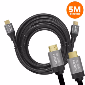 HDMI-HDMI Kabelis v2.1 8K 5m Melns