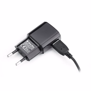 BLUE STAR ceļojumu lādētājs 2A 10W USB A + kabelis USB A uz Micro USB TFK-TC-1100B melns