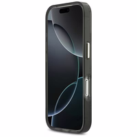 Guess IML Peony Dot MagSafe Maciņš for iPhone 17 Pro - melns