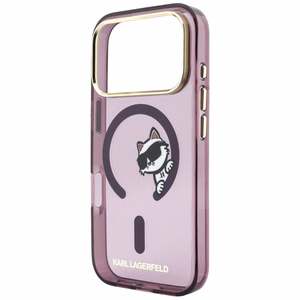 Karl Lagerfeld Peekaboo Logo MagSafe case for iPhone 18 Pro Max / 17 Pro Max - burgundy